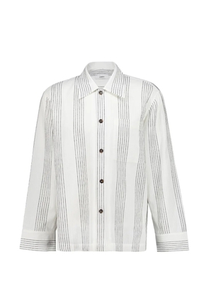 Homme striped shirt - White