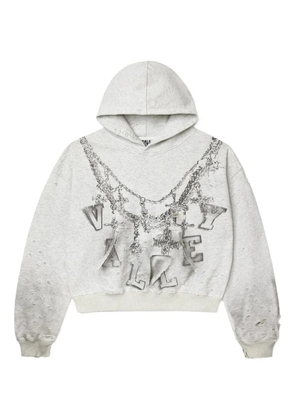 Vale printed hoodie - Grey