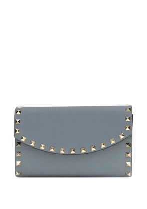 Valentino Garavani Rockstud leather shoulder bag - Blue
