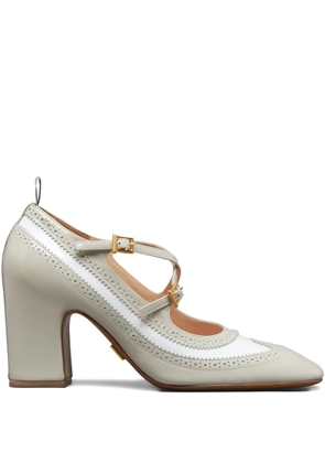 Thom Browne 75mm criss-cross pumps - Neutrals