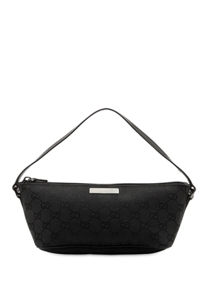 Gucci Pre-Owned 2000-2015 GG Canvas Boat shoulder bag - Black