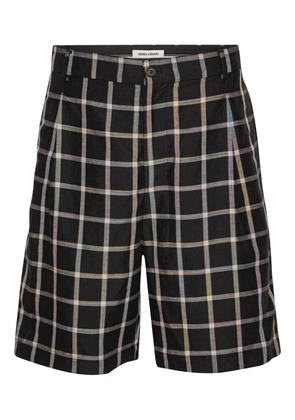 Henrik Vibskov checked trousers - Black