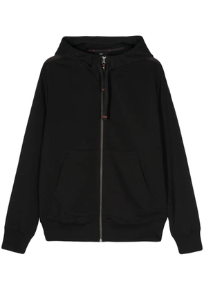 Parajumpers logo-patch hoodie jacket - Black