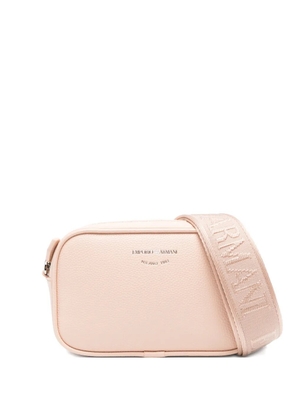 Emporio Armani logo strap cross body bag - Pink
