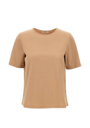 Herno button side slit T-shirt - Neutrals