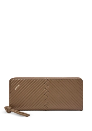 LOEWE zip calfskin wallet - Neutrals