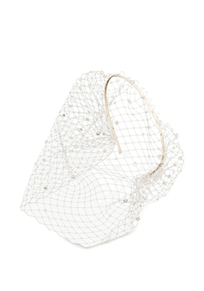 Jennifer Behr Sylvia voilette headband - Neutrals