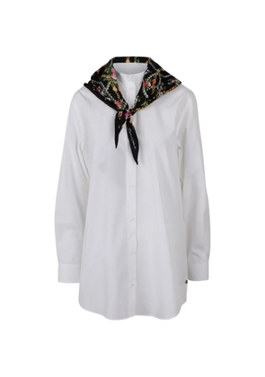 Dolce & Gabbana floral scarf shirt - White