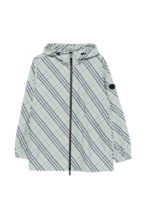 Burberry checked hooded jacket - Green