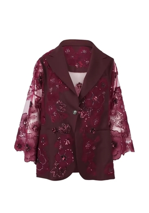 Antonio Marras floral beaded jacket - Purple