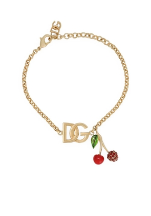 Dolce & Gabbana logo-charm chain bracelet - Gold
