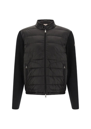 Moncler zip panelled sweater - Black