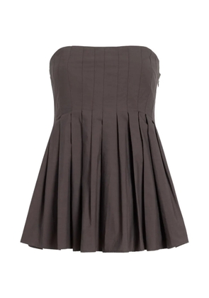 Proenza Schouler White Label Avine pleated top - Brown