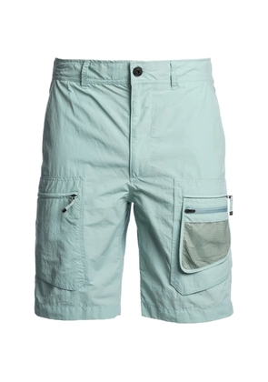 Parajumpers logo-patch cargo shorts - Blue