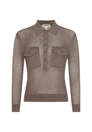 L'Agence Carine polo top - Neutrals