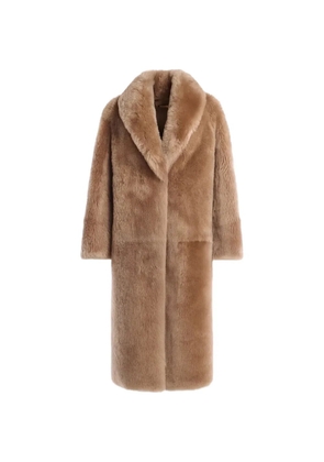 Nour Hammour Anaïs fur coat - Neutrals