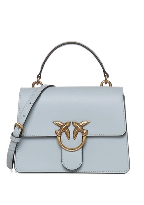 PINKO Love One top-handle leather tote bag - Blue