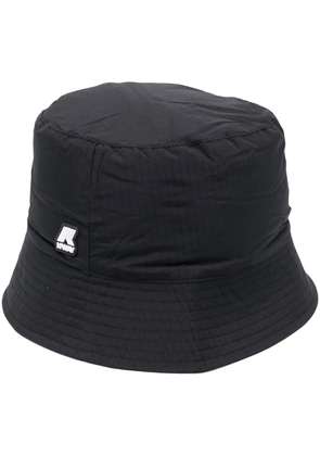 K-Way logo-patch bucket hat - Black