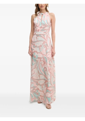 Gaudi halterneck maxi dress - Pink