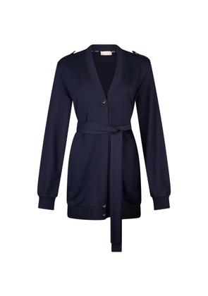 LIU JO button-fastening belted cardigan - Blue