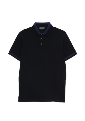 Emporio Armani short-sleeve polo shirt - Blue