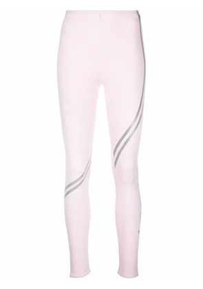 LOEWE logo-print stretch leggings - Pink