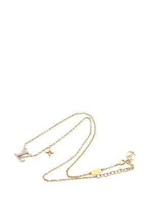 Louis Vuitton Pre-Owned 1910s logo-pendant necklace - Gold