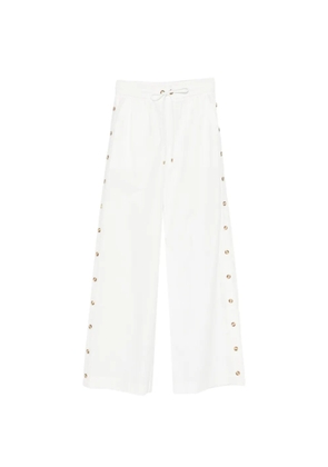 ZIMMERMANN side-button drawstring-fastening trousers - White