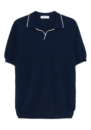 Gran Sasso short-sleeve polo-collar t-shirt - Blue