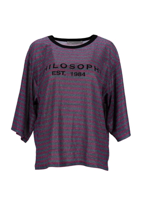 Philosophy Di Lorenzo Serafini striped T-shirt - Blue