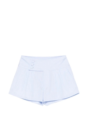 FRAME button striped shorts - Blue