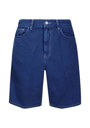 Carhartt WIP Brandon zip button cotton twill shorts - Blue