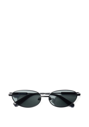 Jacquemus Alba oval-frame sunglasses - Black