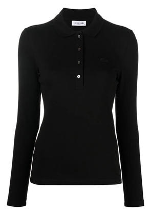 Lacoste stretch-cotton polo top - Black