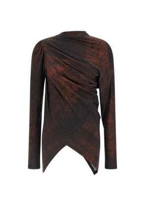 Kiko Kostadinov Simpson asymmetrical top - Brown