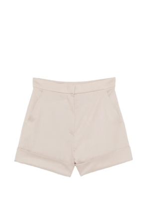 Max Mara Celebre cuffed shorts - Neutrals