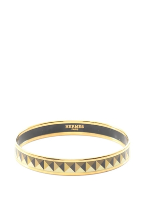 Hermès Pre-Owned 2000s enamel bangle - Gold
