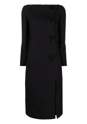Valentino Garavani bow-detail midi dress - Black