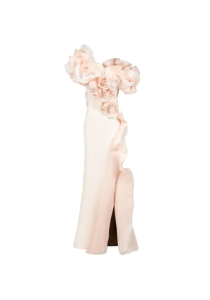 Gaby Charbachy ruffled gown - Neutrals
