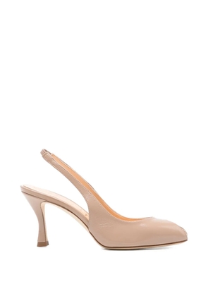 Chantal slingback leather sandals - Neutrals