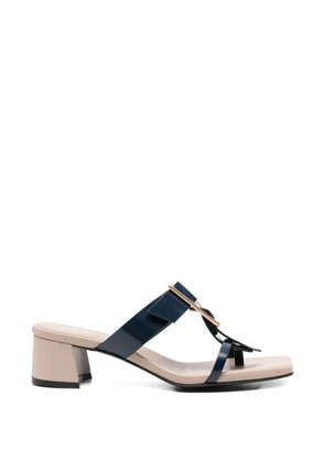 Donnarì buckle leather sandals - Blue