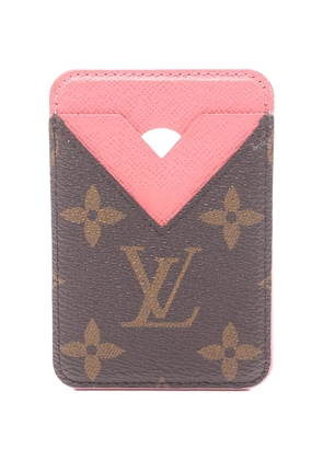 Louis Vuitton Pre-Owned 2025 Monogram canvas magneted card case - Brown