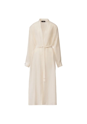 Fabiana Filippi tie-belt tunic - Neutrals