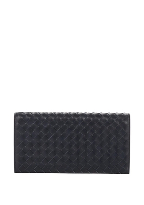 Bottega Veneta Pre-Owned Intrecciato wallet - Blue