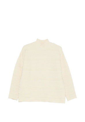 Pleats Please Issey Miyake pleated sweater - Yellow