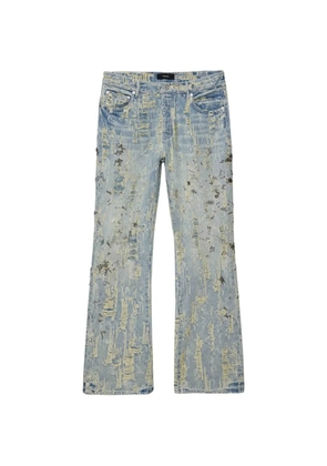 Purple Brand distressed embellished denim jeans - Blue