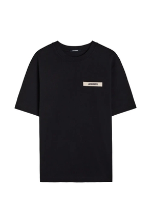 Jacquemus logo-patch T-shirt - Black