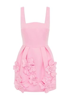 Leo Lin Piper floral-detail square-neck mini dress - Pink