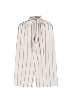 Semicouture striped-pattern blouse - White