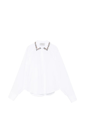 ERMANNO FIRENZE floral collar shirt - White